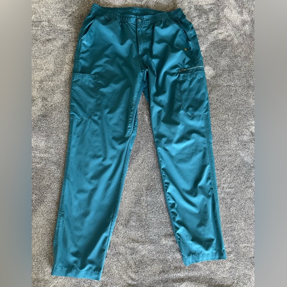 Carhartt Force® Men’s Caribbean Blue Stretch Scrub Bottoms, Medium, C155106 - Picture 8 of 13